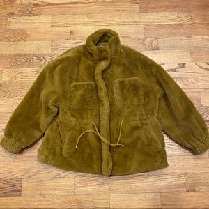 Urban Outfitters Faux Fur Utility Coat
